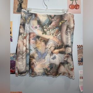 PrettyLittleThing White Lace Detail Fabric